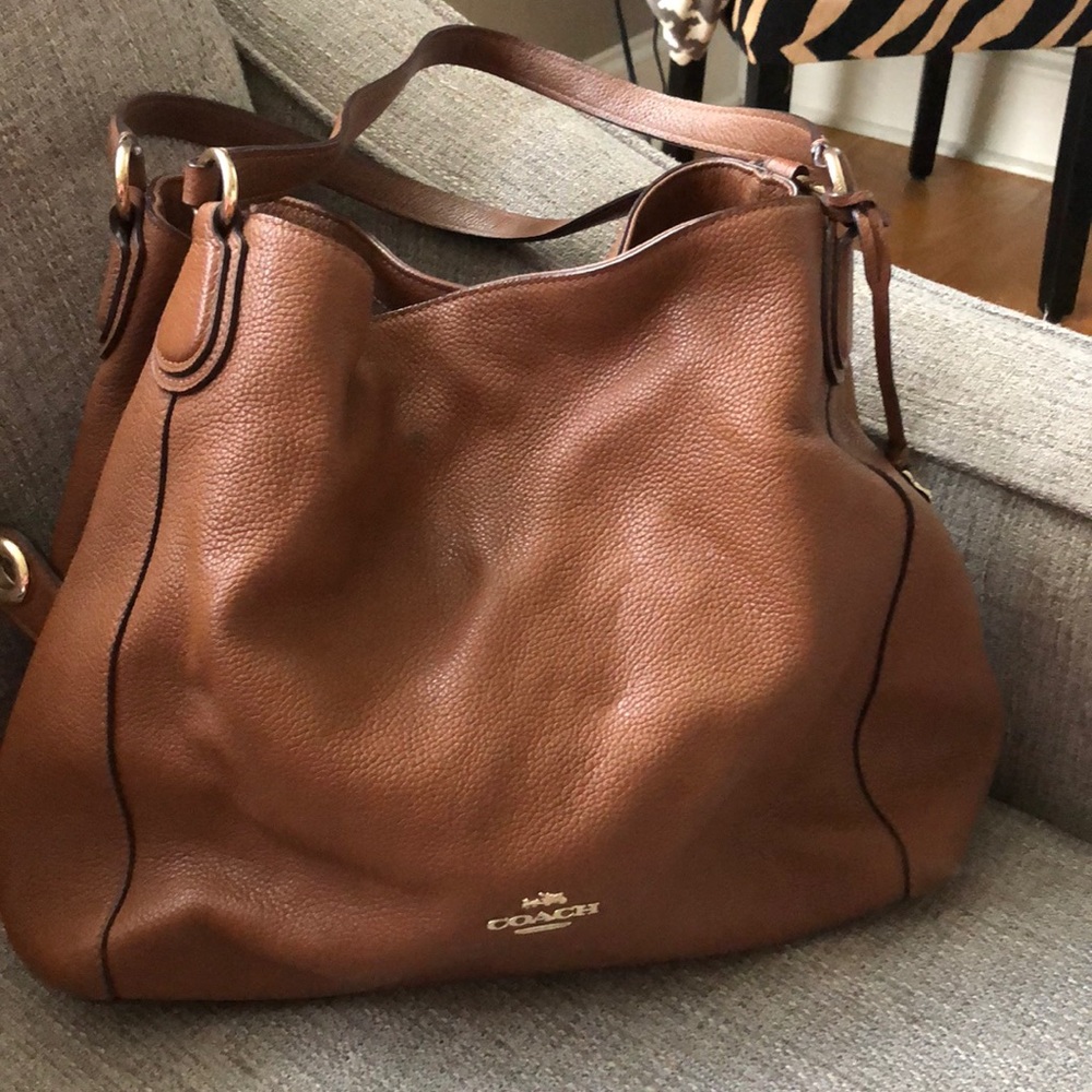 Brown Coach handbag